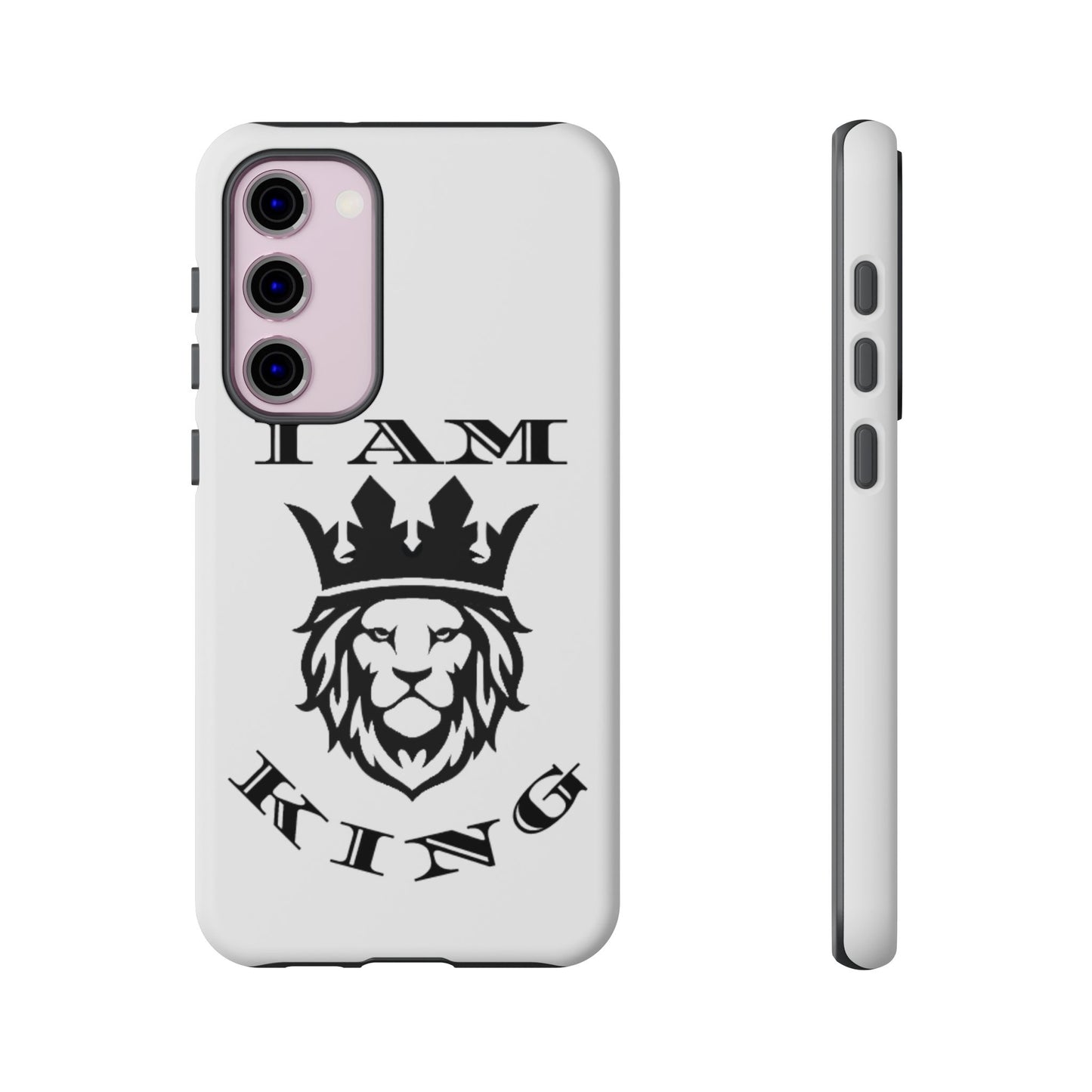 I Am King Lion Phone Case - Tough & Stylish Protection for Confidence, I Am King, I Am Queen, leadership, ruling, family, uplifting, kindness, King, Queen, Love, Lion