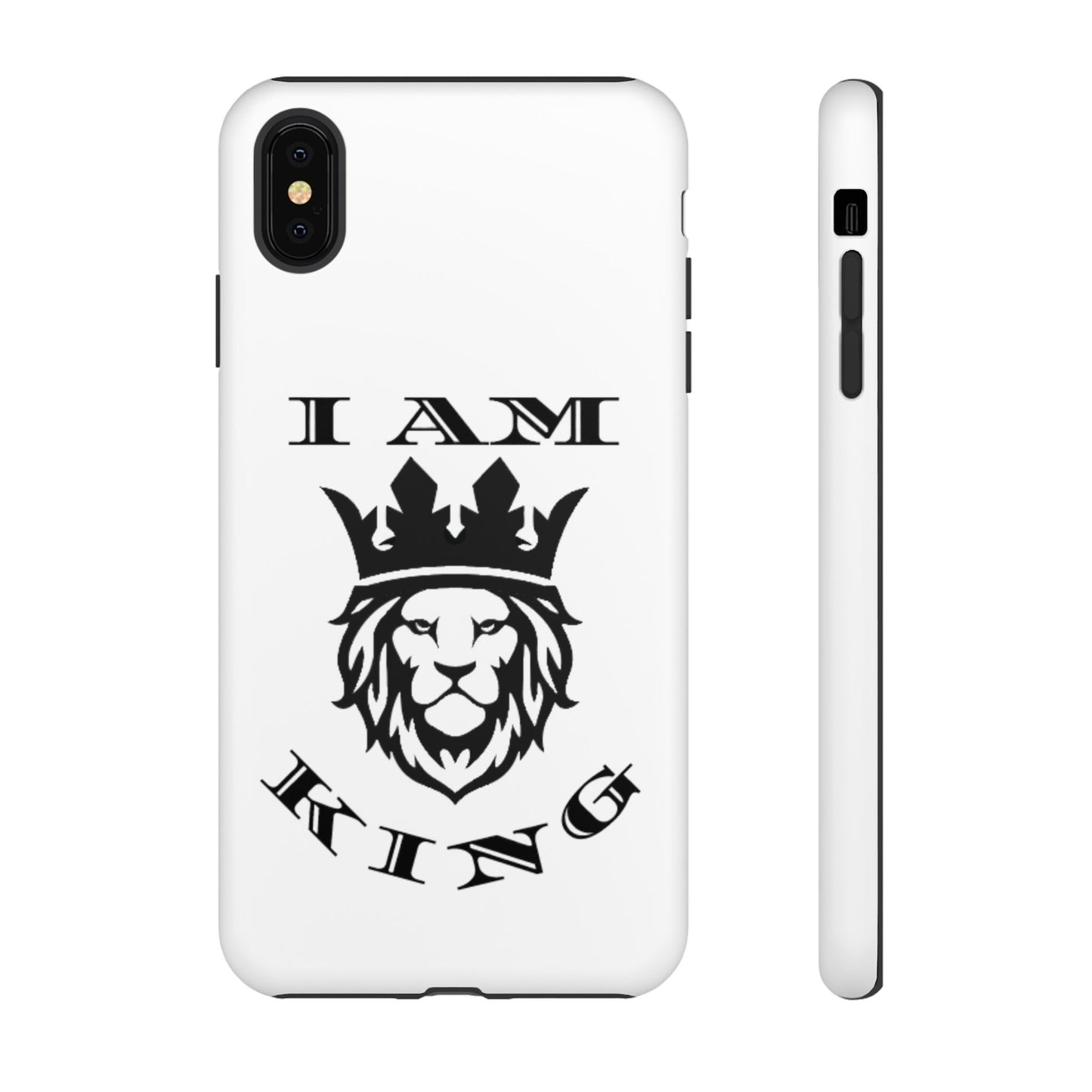 I Am King Lion Phone Case - Tough & Stylish Protection for Confidence, I Am King, I Am Queen, leadership, ruling, family, uplifting, kindness, King, Queen, Love, Lion