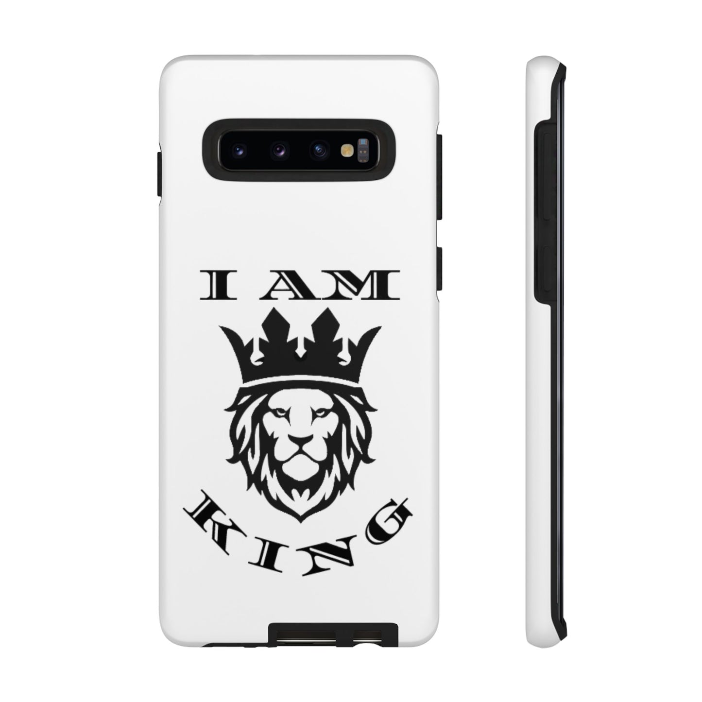 I Am King Lion Phone Case - Tough & Stylish Protection for Confidence, I Am King, I Am Queen, leadership, ruling, family, uplifting, kindness, King, Queen, Love, Lion
