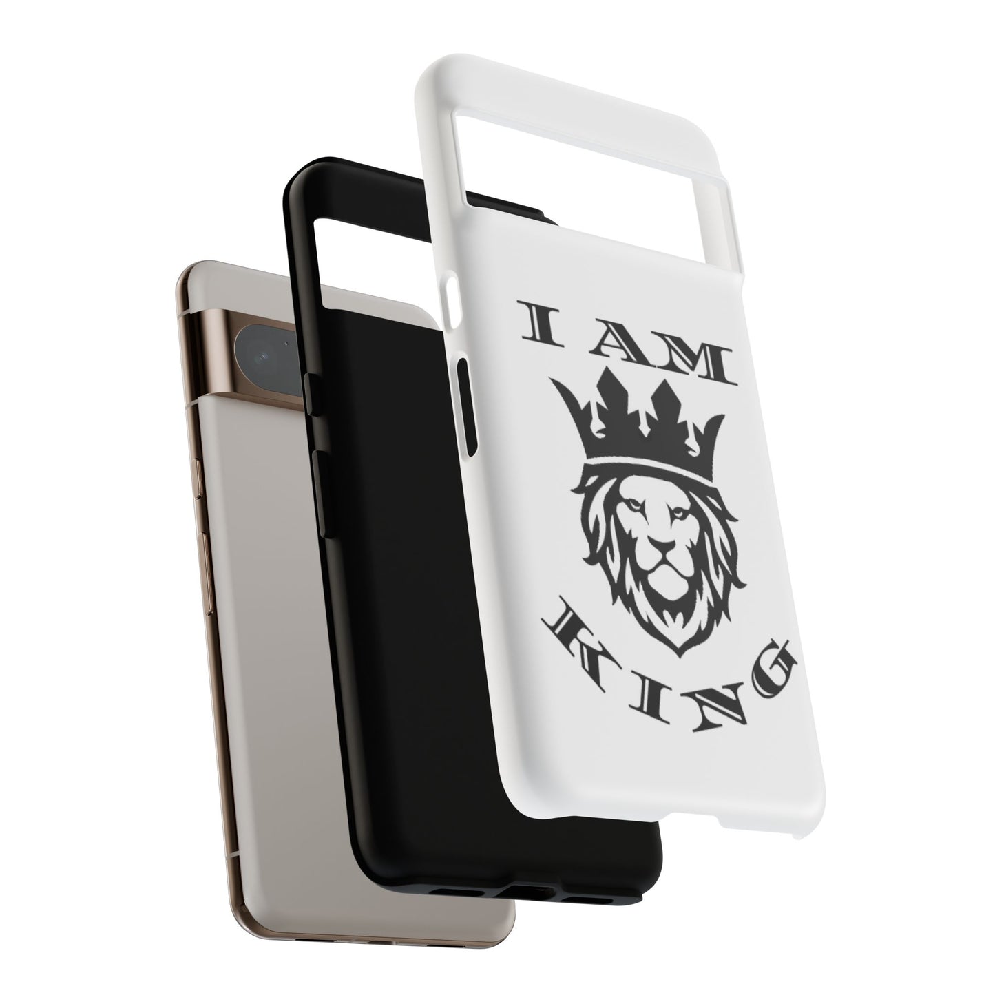 I Am King Lion Phone Case - Tough & Stylish Protection for Confidence, I Am King, I Am Queen, leadership, ruling, family, uplifting, kindness, King, Queen, Love, Lion