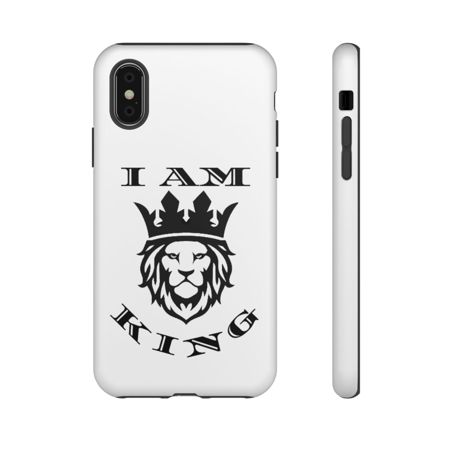 I Am King Lion Phone Case - Tough & Stylish Protection for Confidence, I Am King, I Am Queen, leadership, ruling, family, uplifting, kindness, King, Queen, Love, Lion