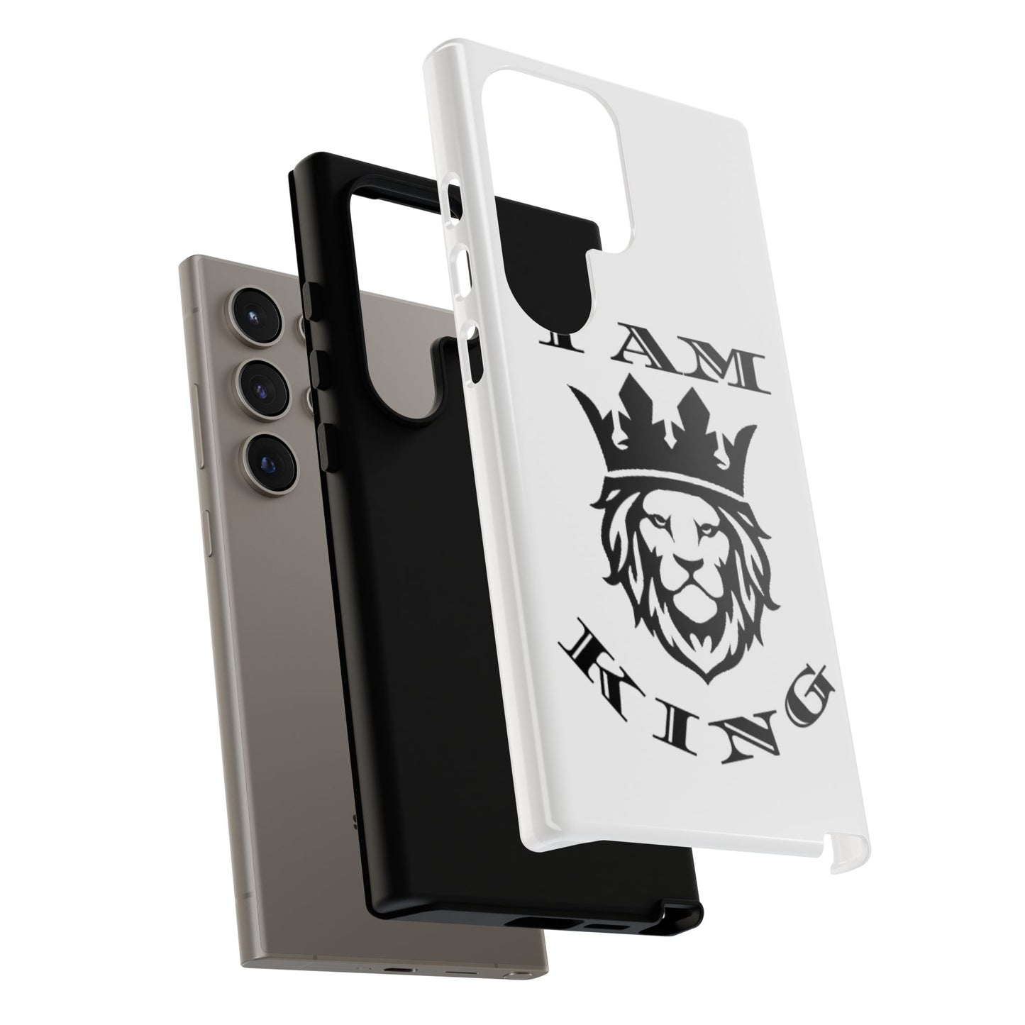 I Am King Lion Phone Case - Tough & Stylish Protection for Confidence, I Am King, I Am Queen, leadership, ruling, family, uplifting, kindness, King, Queen, Love, Lion