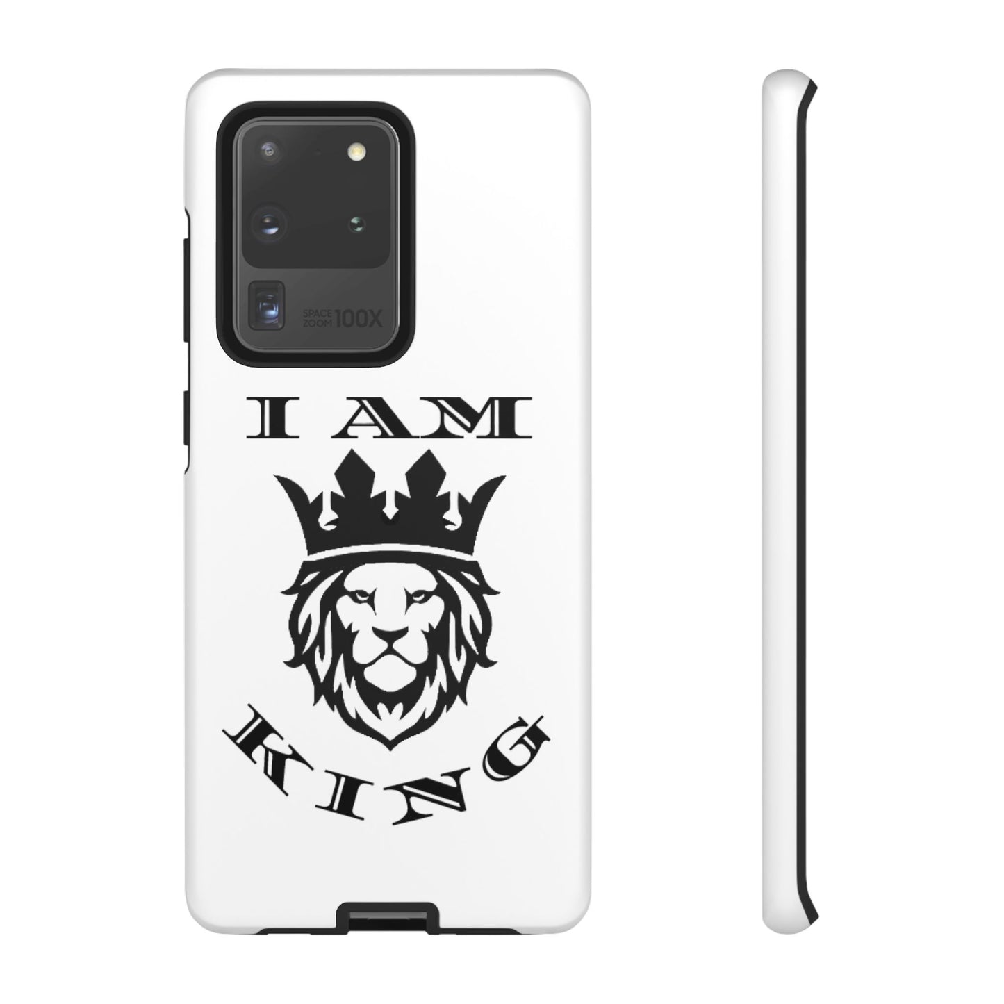 I Am King Lion Phone Case - Tough & Stylish Protection for Confidence, I Am King, I Am Queen, leadership, ruling, family, uplifting, kindness, King, Queen, Love, Lion