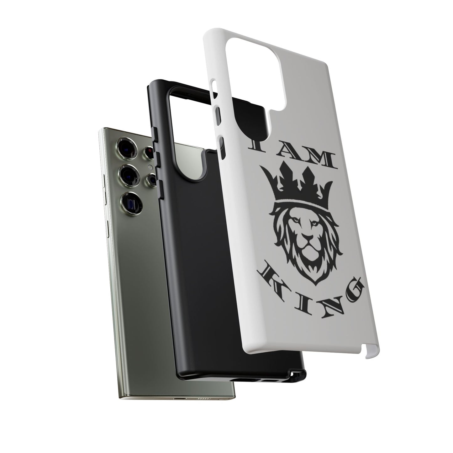 I Am King Lion Phone Case - Tough & Stylish Protection for Confidence, I Am King, I Am Queen, leadership, ruling, family, uplifting, kindness, King, Queen, Love, Lion