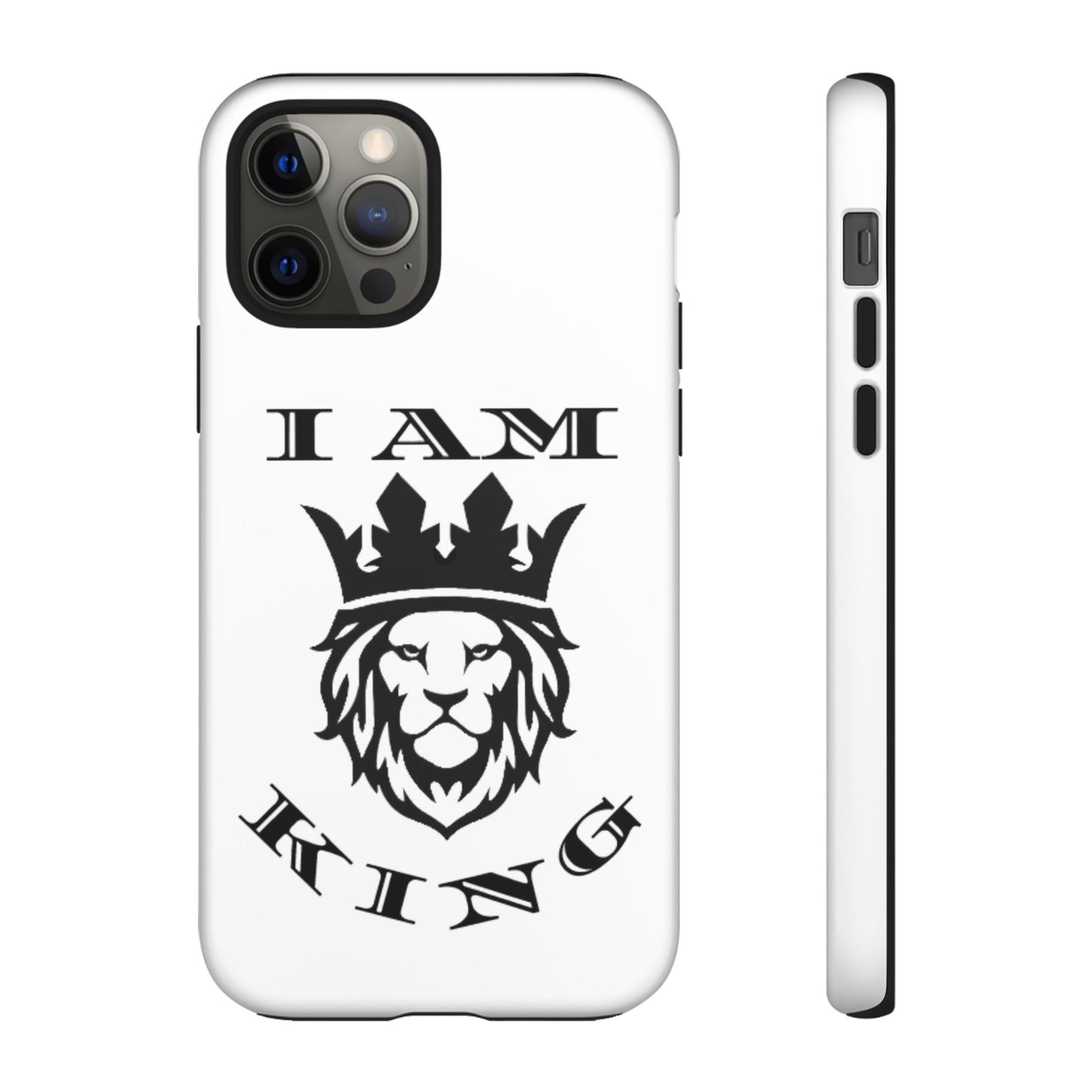 I Am King Lion Phone Case - Tough & Stylish Protection for Confidence, I Am King, I Am Queen, leadership, ruling, family, uplifting, kindness, King, Queen, Love, Lion
