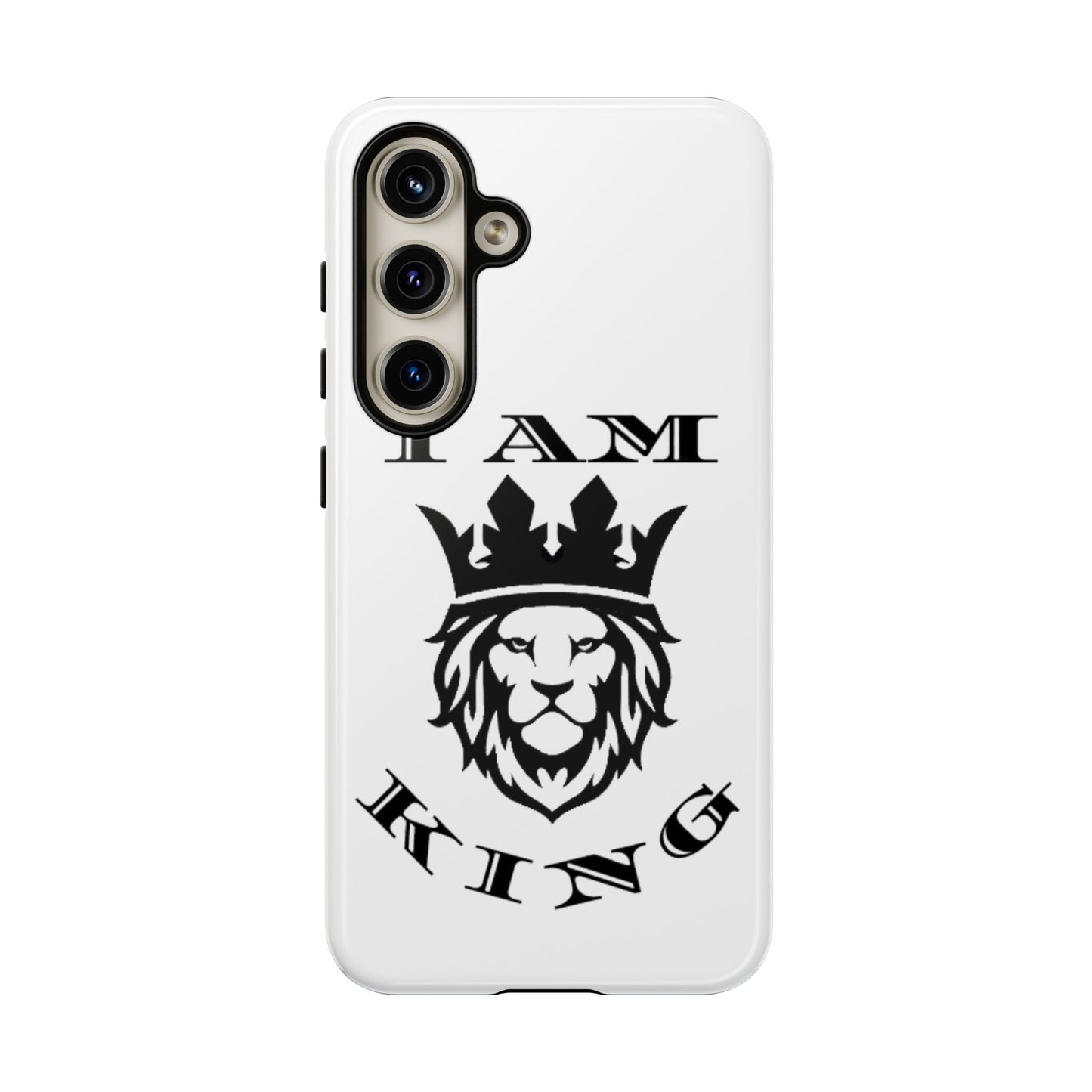 I Am King Lion Phone Case - Tough & Stylish Protection for Confidence, I Am King, I Am Queen, leadership, ruling, family, uplifting, kindness, King, Queen, Love, Lion