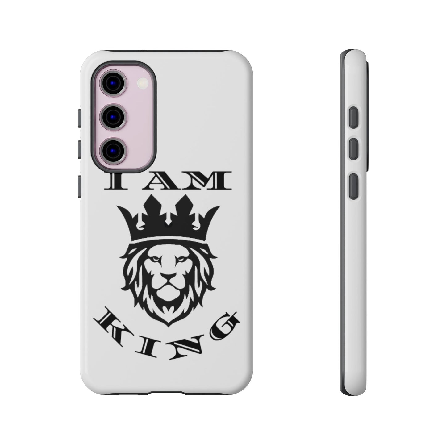 I Am King Lion Phone Case - Tough & Stylish Protection for Confidence, I Am King, I Am Queen, leadership, ruling, family, uplifting, kindness, King, Queen, Love, Lion