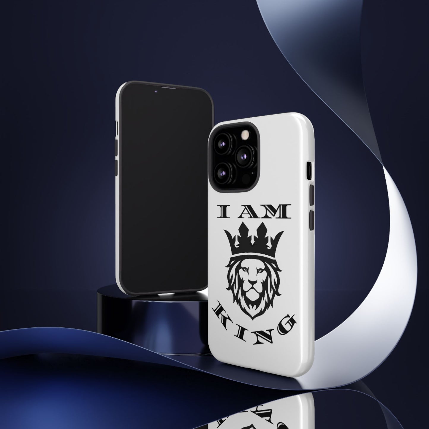 I Am King Lion Phone Case - Tough & Stylish Protection for Confidence, I Am King, I Am Queen, leadership, ruling, family, uplifting, kindness, King, Queen, Love, Lion