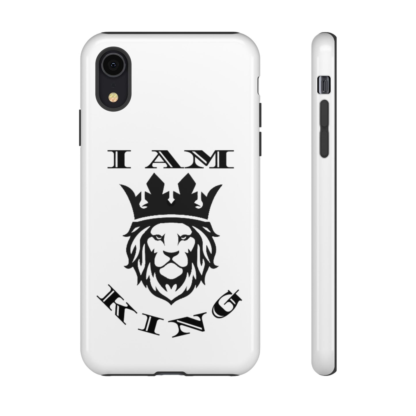 I Am King Lion Phone Case - Tough & Stylish Protection for Confidence, I Am King, I Am Queen, leadership, ruling, family, uplifting, kindness, King, Queen, Love, Lion