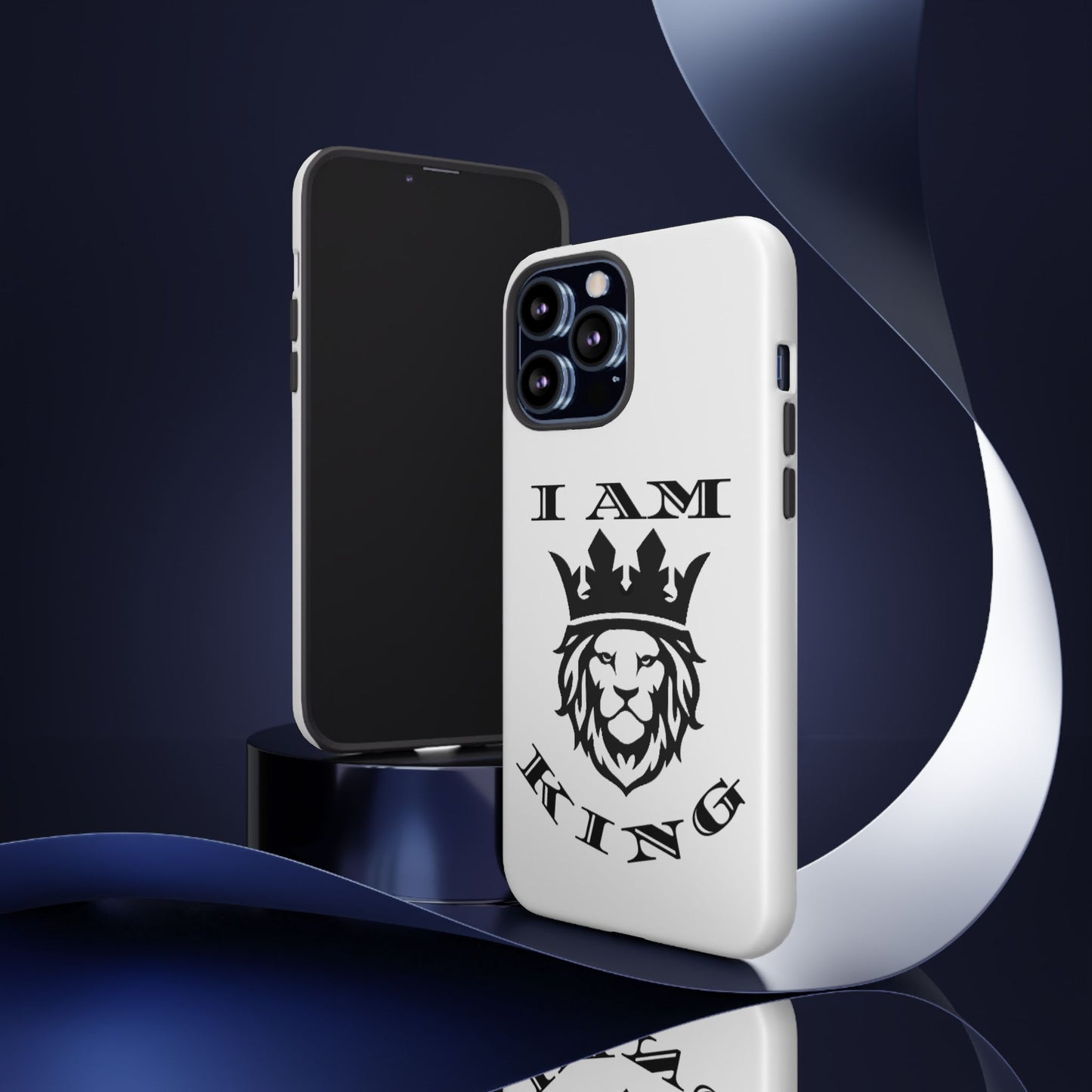 I Am King Lion Phone Case - Tough & Stylish Protection for Confidence, I Am King, I Am Queen, leadership, ruling, family, uplifting, kindness, King, Queen, Love, Lion