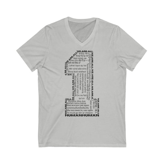 Unisex Jersey Short Sleeve V-Neck Tee