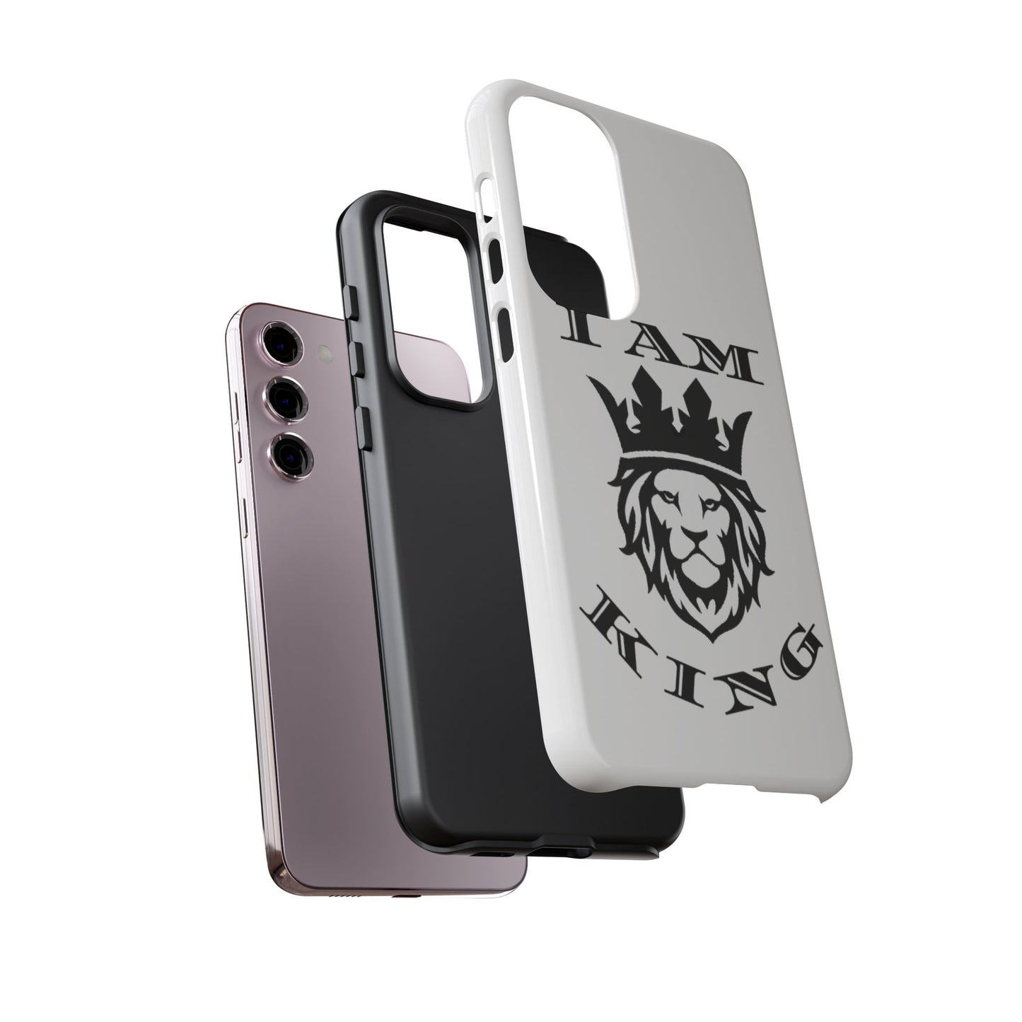 I Am King Lion Phone Case - Tough & Stylish Protection for Confidence, I Am King, I Am Queen, leadership, ruling, family, uplifting, kindness, King, Queen, Love, Lion