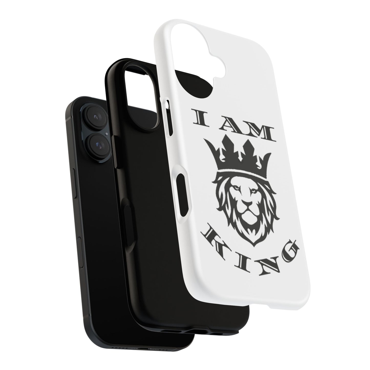 I Am King Lion Phone Case - Tough & Stylish Protection for Confidence, I Am King, I Am Queen, leadership, ruling, family, uplifting, kindness, King, Queen, Love, Lion
