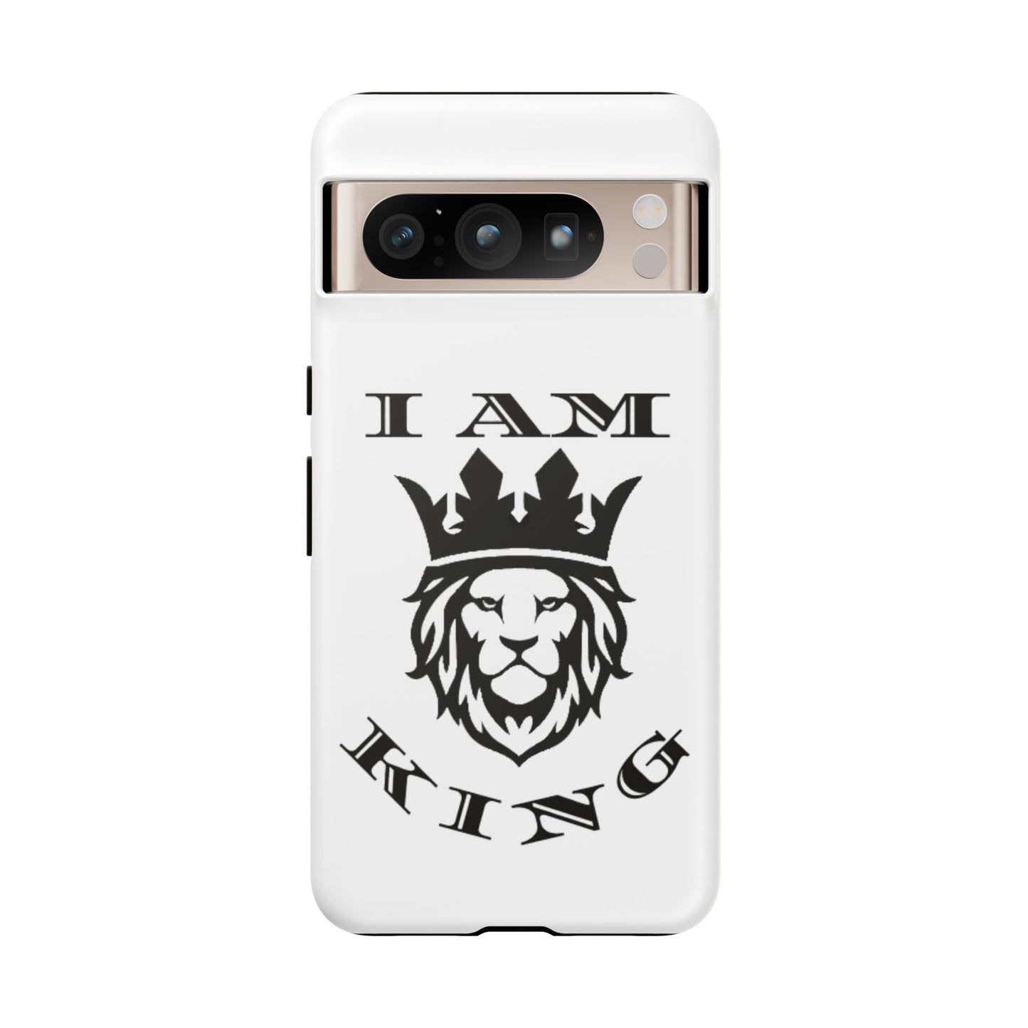 I Am King Lion Phone Case - Tough & Stylish Protection for Confidence, I Am King, I Am Queen, leadership, ruling, family, uplifting, kindness, King, Queen, Love, Lion