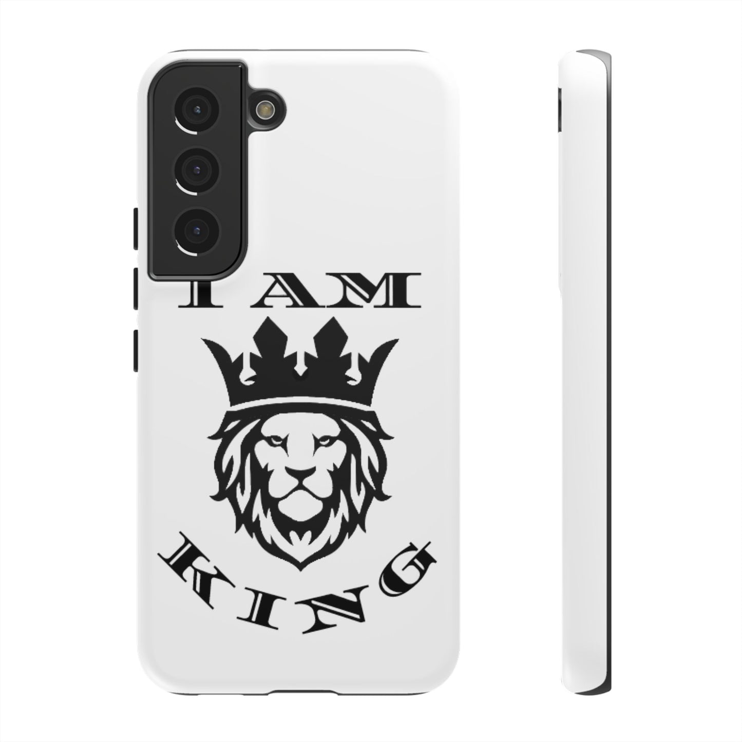 I Am King Lion Phone Case - Tough & Stylish Protection for Confidence, I Am King, I Am Queen, leadership, ruling, family, uplifting, kindness, King, Queen, Love, Lion