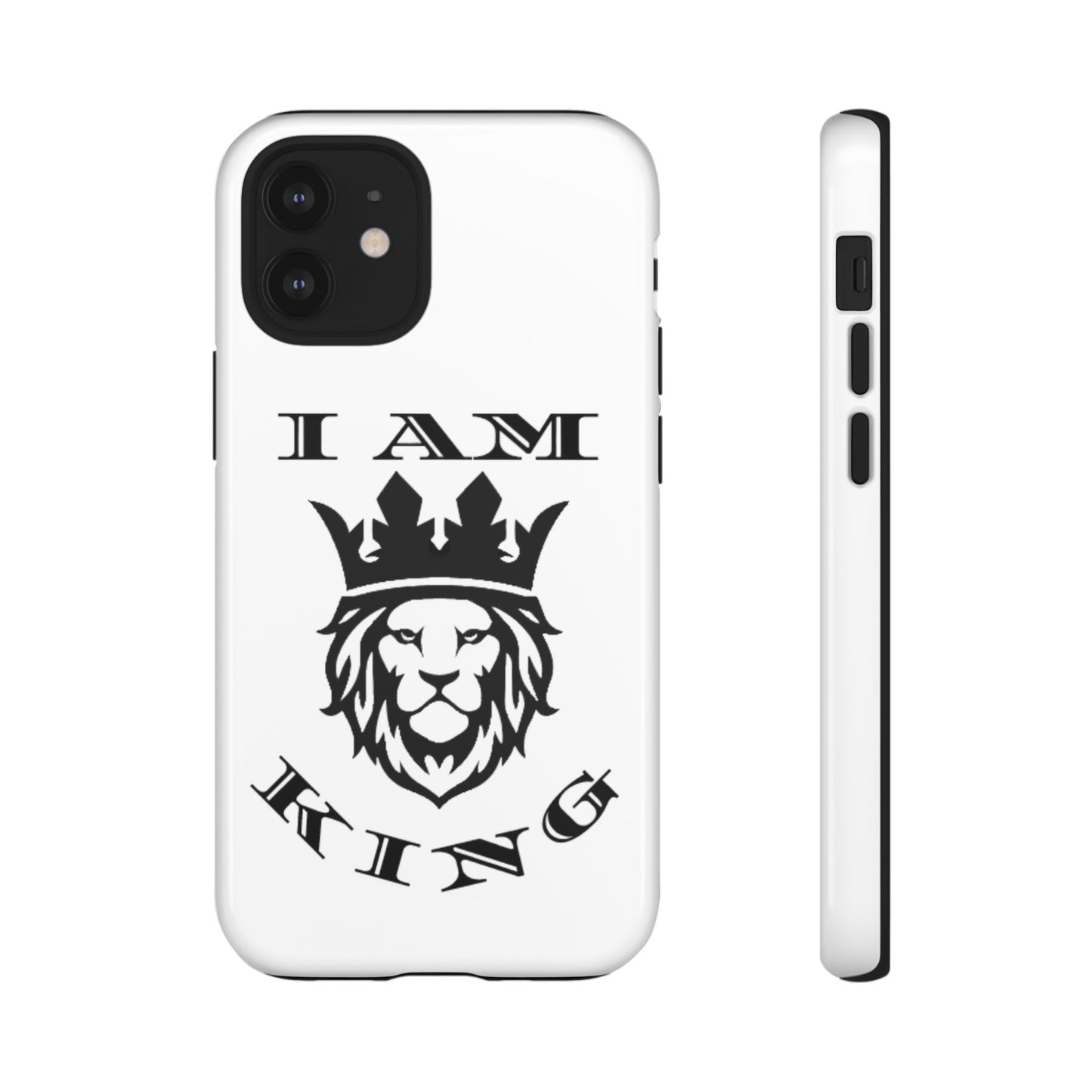 I Am King Lion Phone Case - Tough & Stylish Protection for Confidence, I Am King, I Am Queen, leadership, ruling, family, uplifting, kindness, King, Queen, Love, Lion
