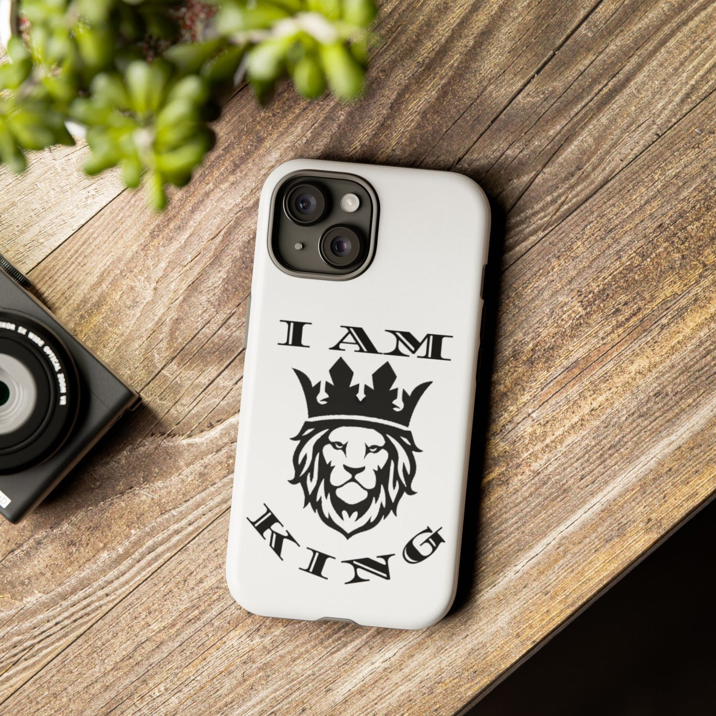 I Am King Lion Phone Case - Tough & Stylish Protection for Confidence, I Am King, I Am Queen, leadership, ruling, family, uplifting, kindness, King, Queen, Love, Lion