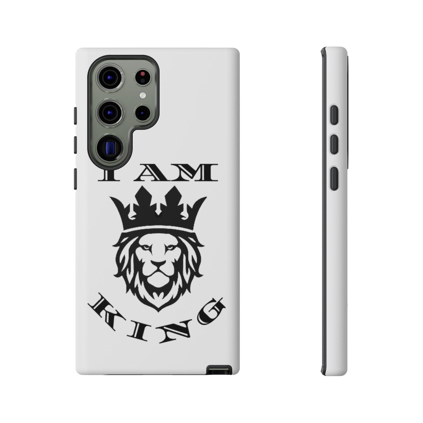 I Am King Lion Phone Case - Tough & Stylish Protection for Confidence, I Am King, I Am Queen, leadership, ruling, family, uplifting, kindness, King, Queen, Love, Lion