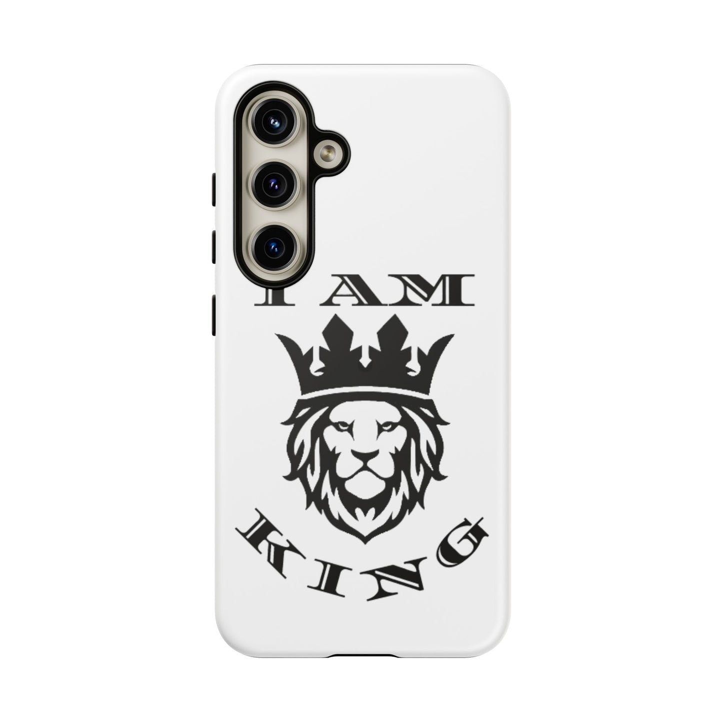 I Am King Lion Phone Case - Tough & Stylish Protection for Confidence, I Am King, I Am Queen, leadership, ruling, family, uplifting, kindness, King, Queen, Love, Lion