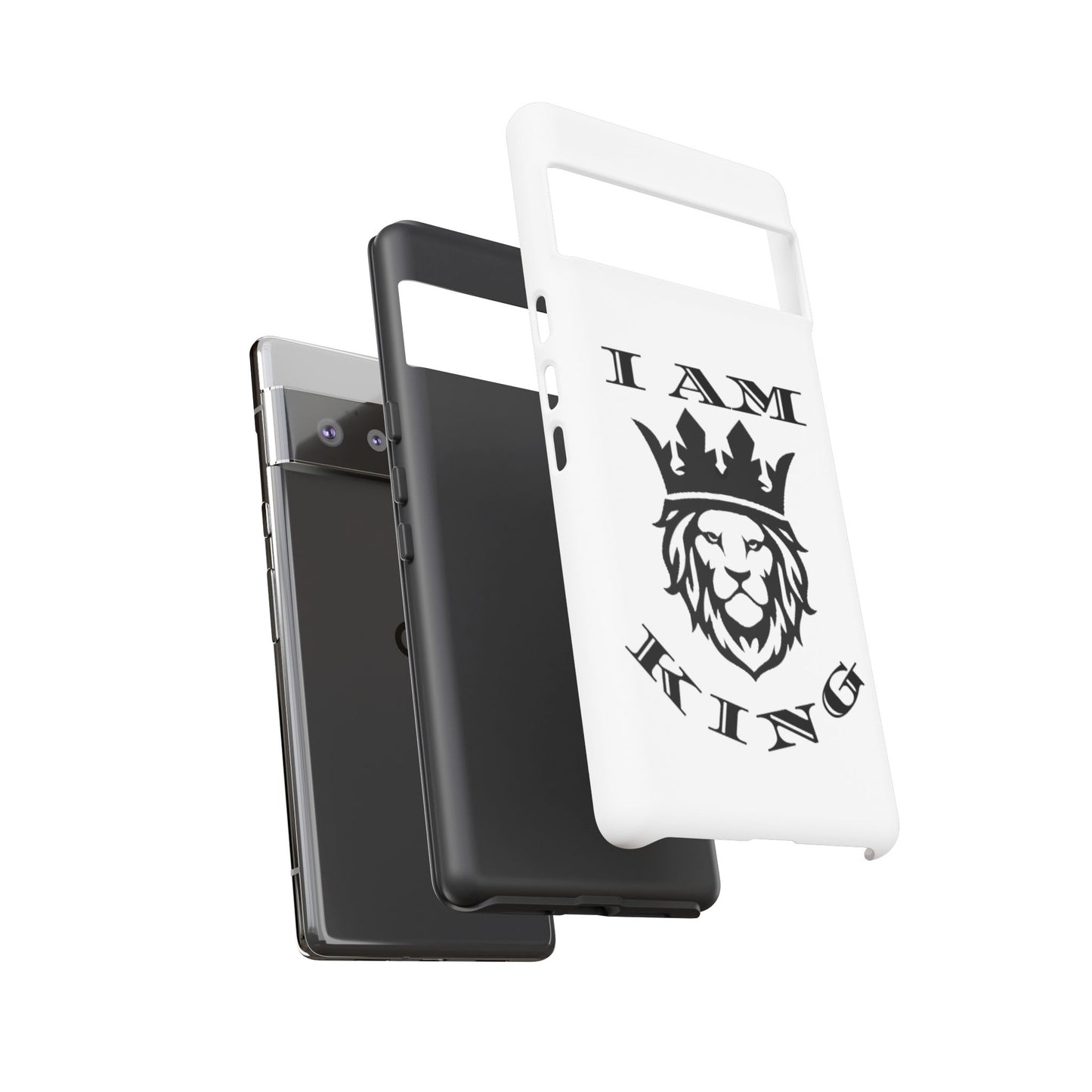 I Am King Lion Phone Case - Tough & Stylish Protection for Confidence, I Am King, I Am Queen, leadership, ruling, family, uplifting, kindness, King, Queen, Love, Lion