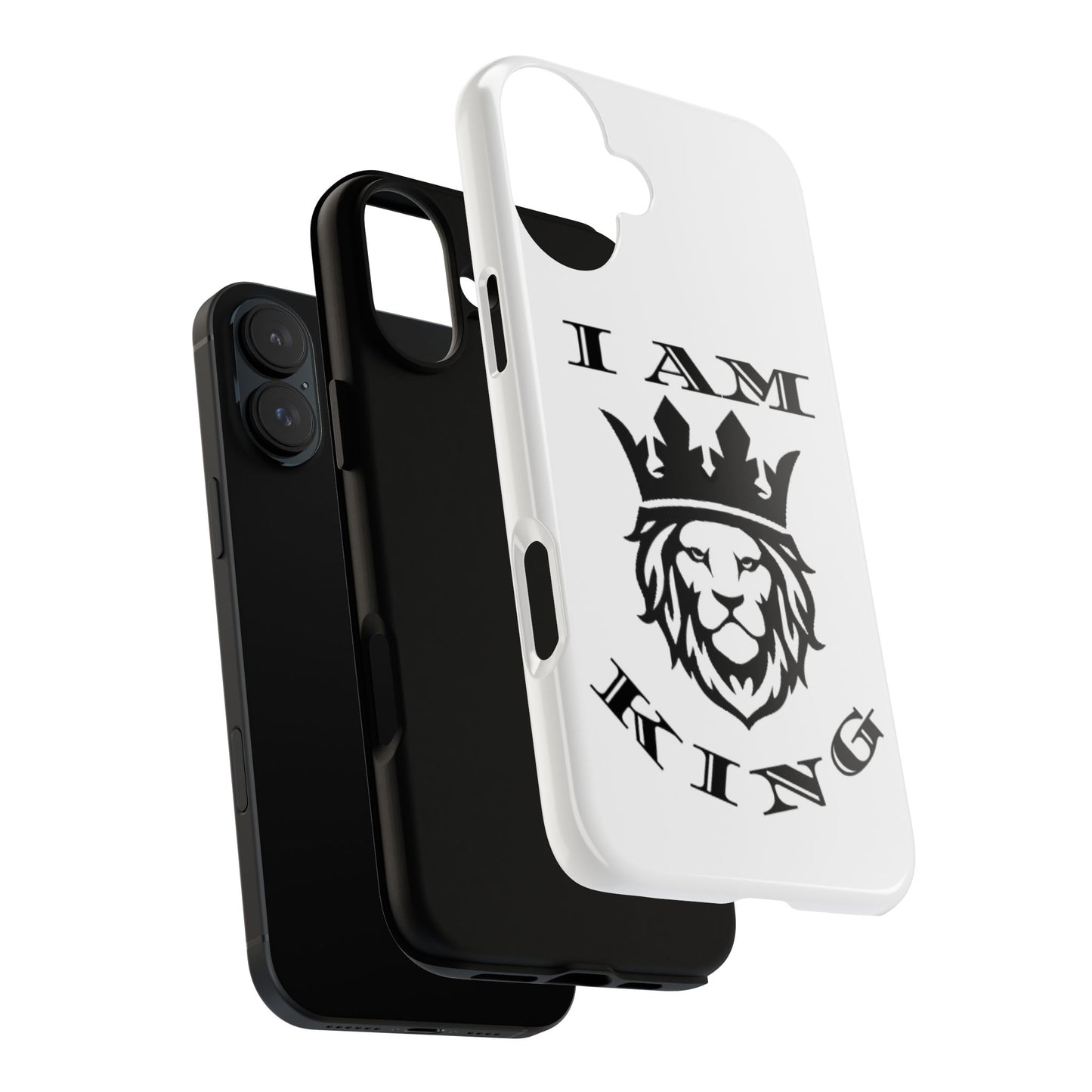 I Am King Lion Phone Case - Tough & Stylish Protection for Confidence, I Am King, I Am Queen, leadership, ruling, family, uplifting, kindness, King, Queen, Love, Lion