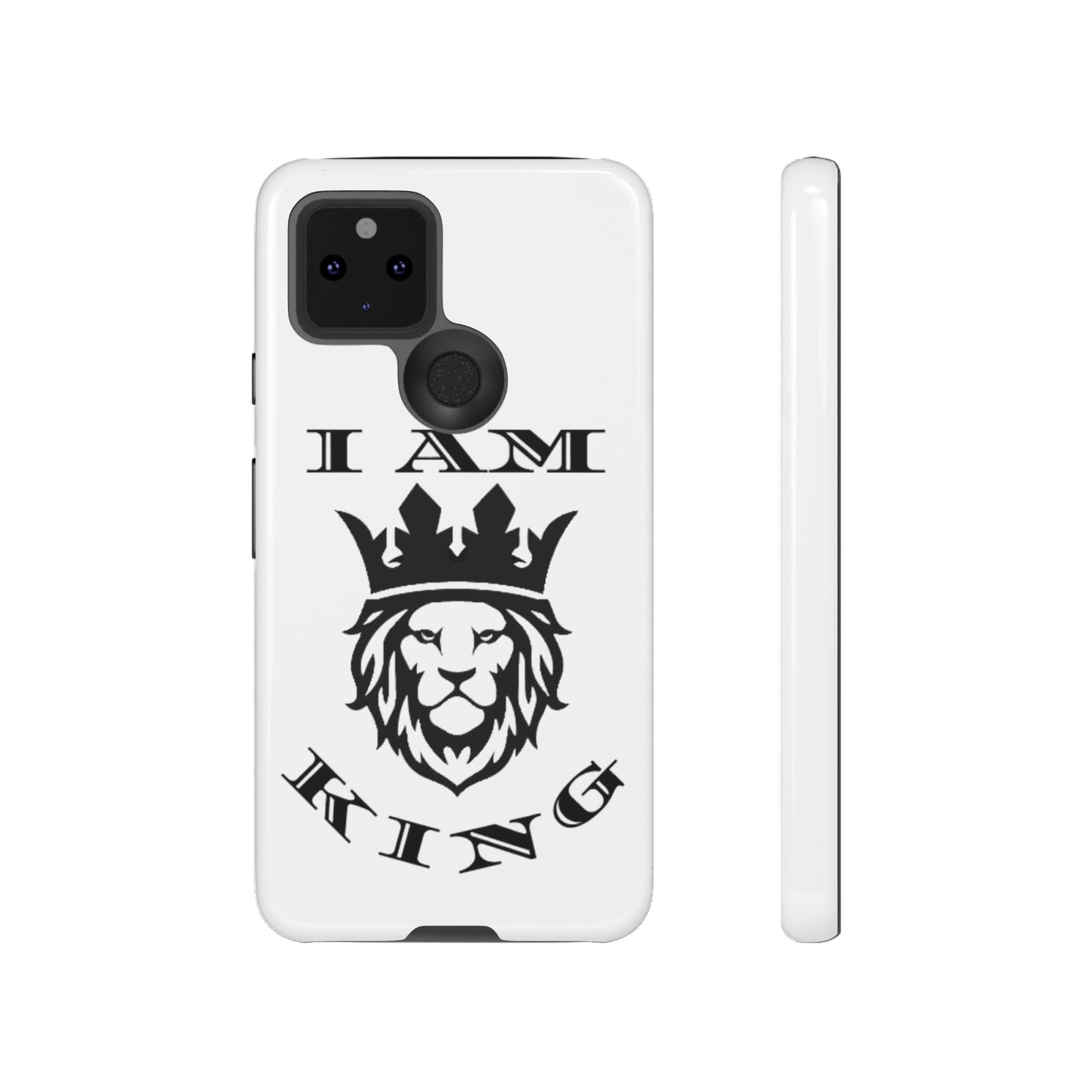 I Am King Lion Phone Case - Tough & Stylish Protection for Confidence, I Am King, I Am Queen, leadership, ruling, family, uplifting, kindness, King, Queen, Love, Lion