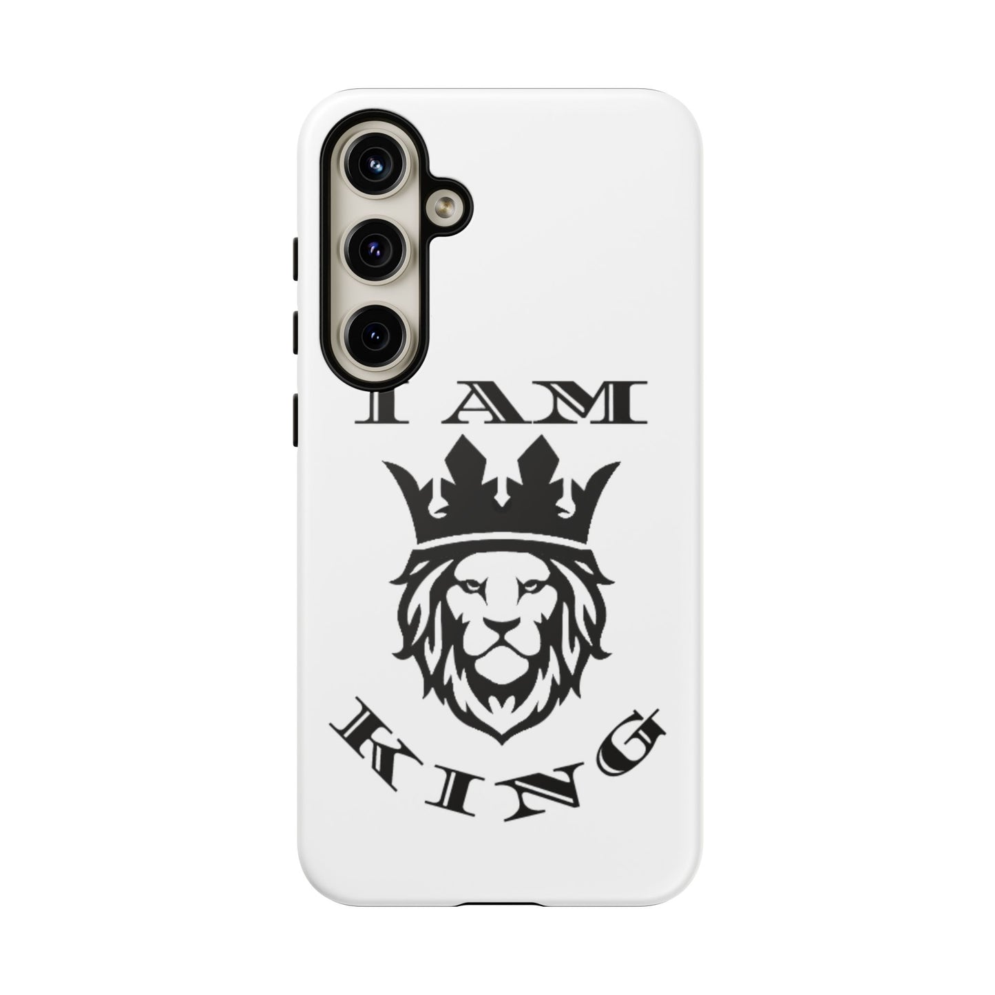 I Am King Lion Phone Case - Tough & Stylish Protection for Confidence, I Am King, I Am Queen, leadership, ruling, family, uplifting, kindness, King, Queen, Love, Lion