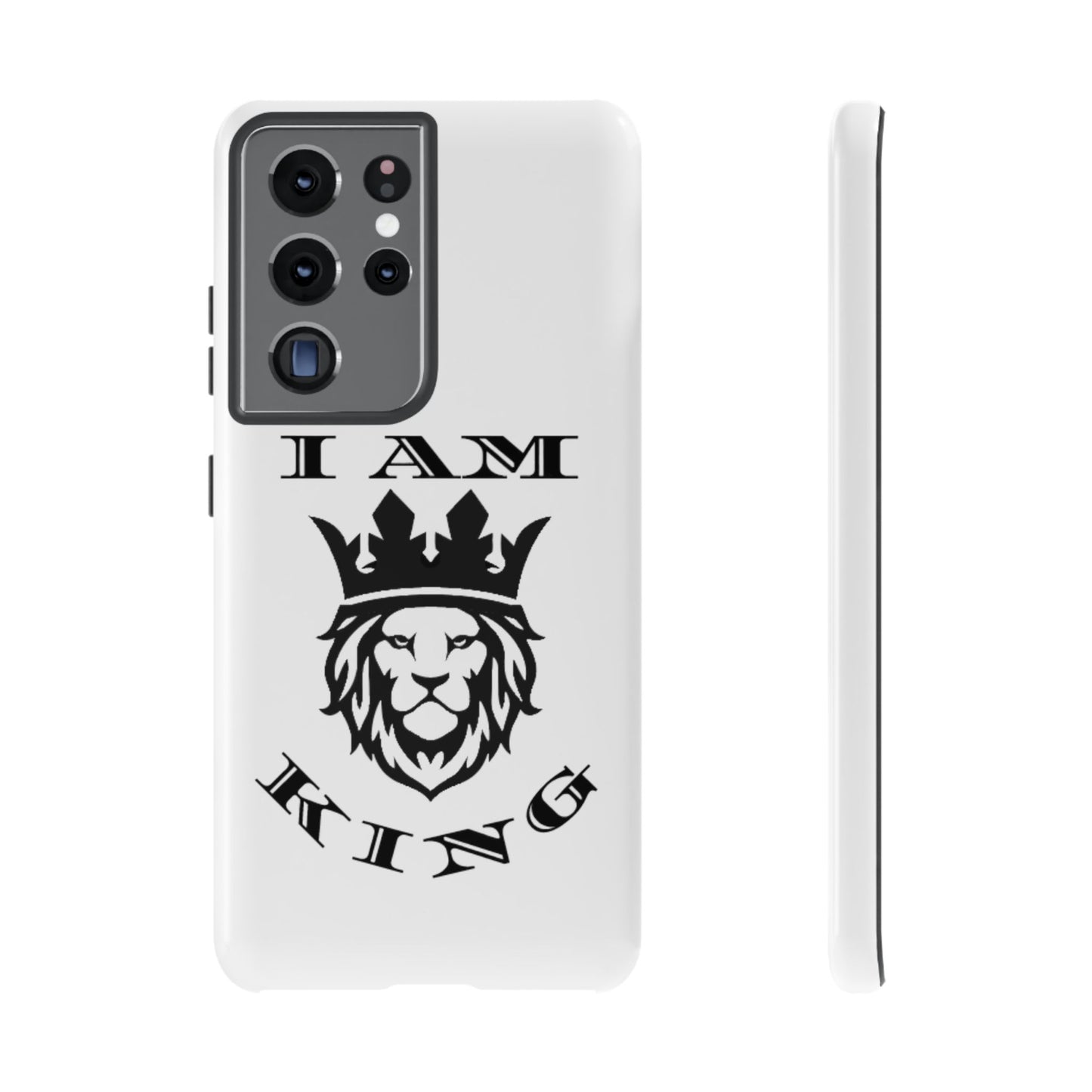 I Am King Lion Phone Case - Tough & Stylish Protection for Confidence, I Am King, I Am Queen, leadership, ruling, family, uplifting, kindness, King, Queen, Love, Lion
