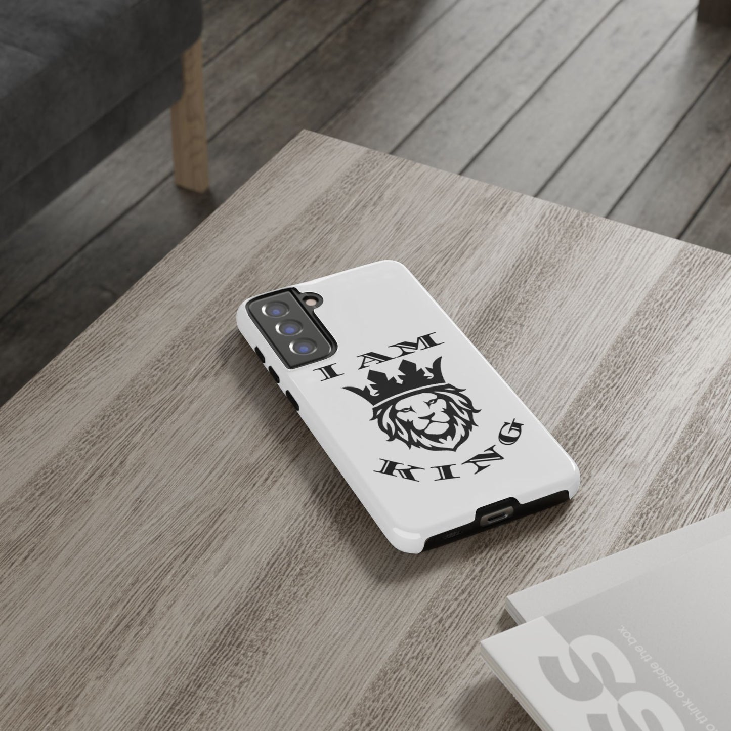 I Am King Lion Phone Case - Tough & Stylish Protection for Confidence, I Am King, I Am Queen, leadership, ruling, family, uplifting, kindness, King, Queen, Love, Lion