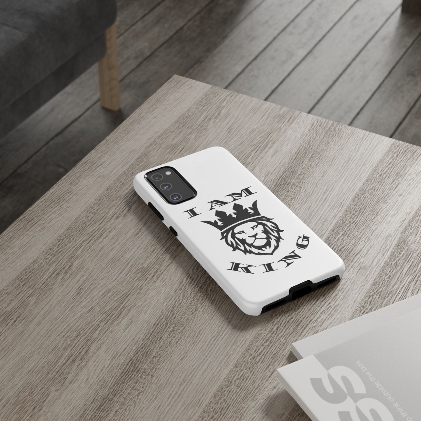 I Am King Lion Phone Case - Tough & Stylish Protection for Confidence, I Am King, I Am Queen, leadership, ruling, family, uplifting, kindness, King, Queen, Love, Lion