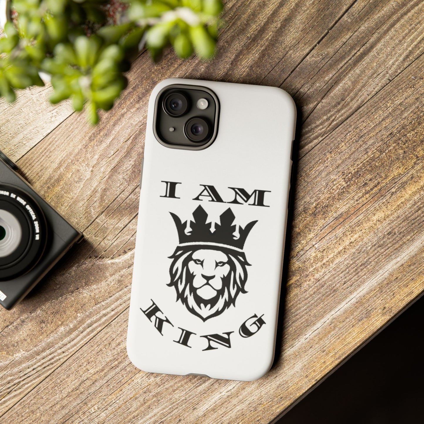 I Am King Lion Phone Case - Tough & Stylish Protection for Confidence, I Am King, I Am Queen, leadership, ruling, family, uplifting, kindness, King, Queen, Love, Lion