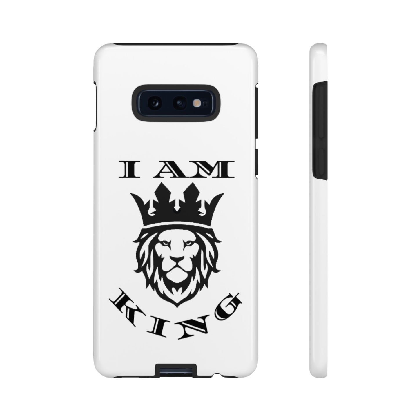 I Am King Lion Phone Case - Tough & Stylish Protection for Confidence, I Am King, I Am Queen, leadership, ruling, family, uplifting, kindness, King, Queen, Love, Lion