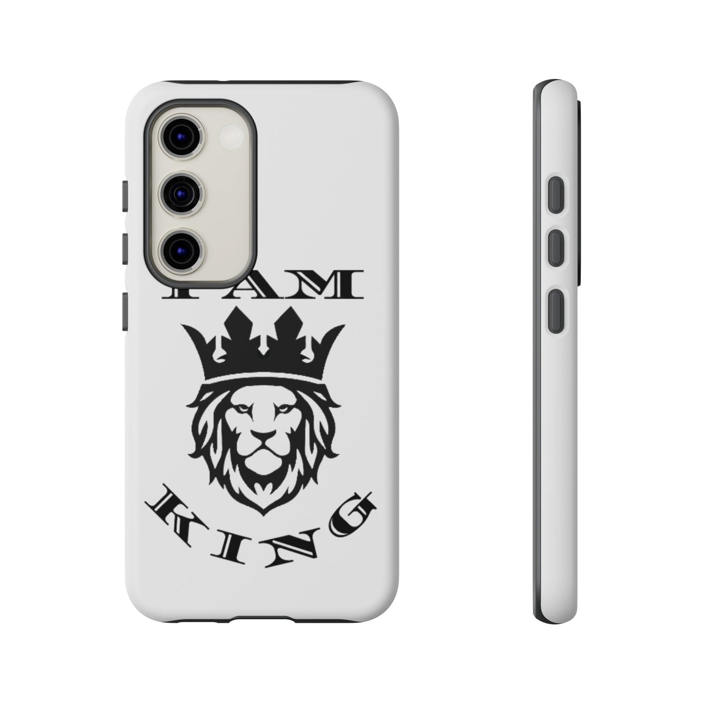 I Am King Lion Phone Case - Tough & Stylish Protection for Confidence, I Am King, I Am Queen, leadership, ruling, family, uplifting, kindness, King, Queen, Love, Lion