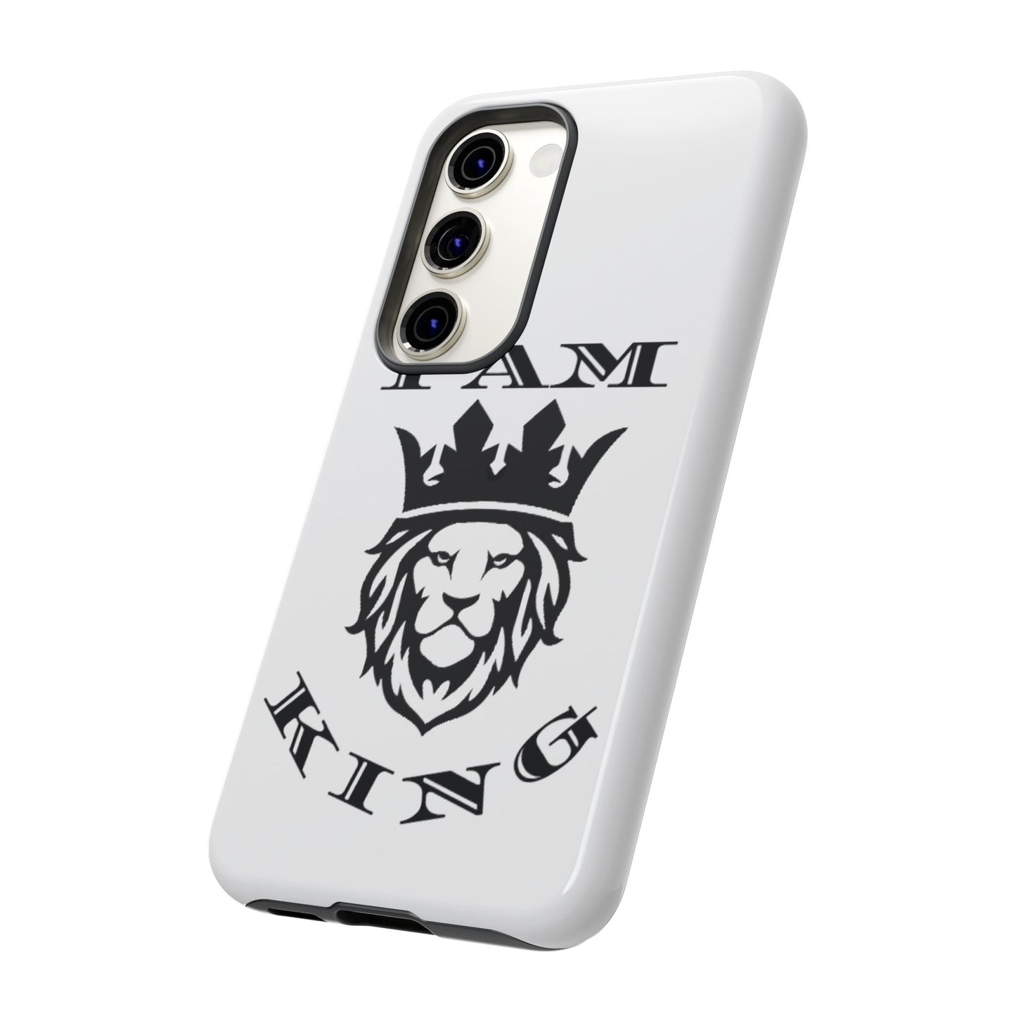 I Am King Lion Phone Case - Tough & Stylish Protection for Confidence, I Am King, I Am Queen, leadership, ruling, family, uplifting, kindness, King, Queen, Love, Lion