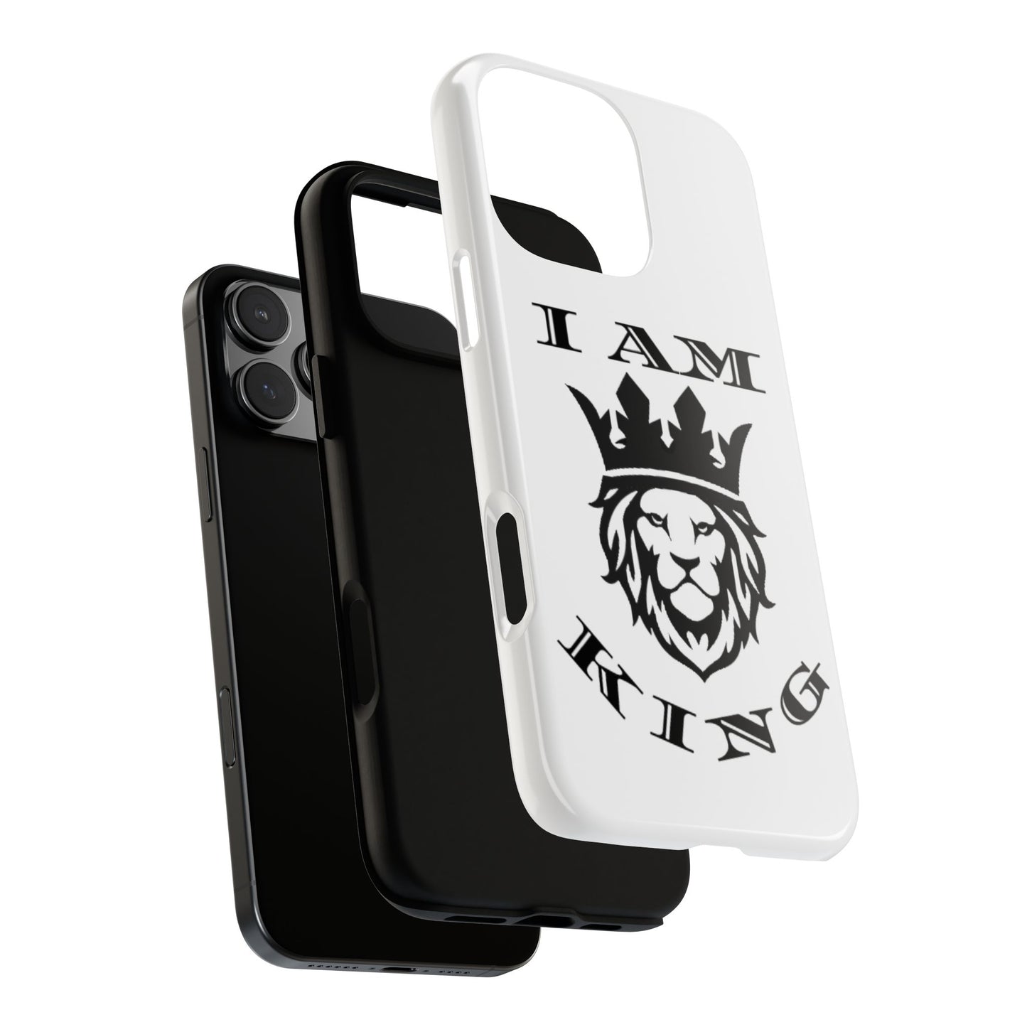 I Am King Lion Phone Case - Tough & Stylish Protection for Confidence, I Am King, I Am Queen, leadership, ruling, family, uplifting, kindness, King, Queen, Love, Lion