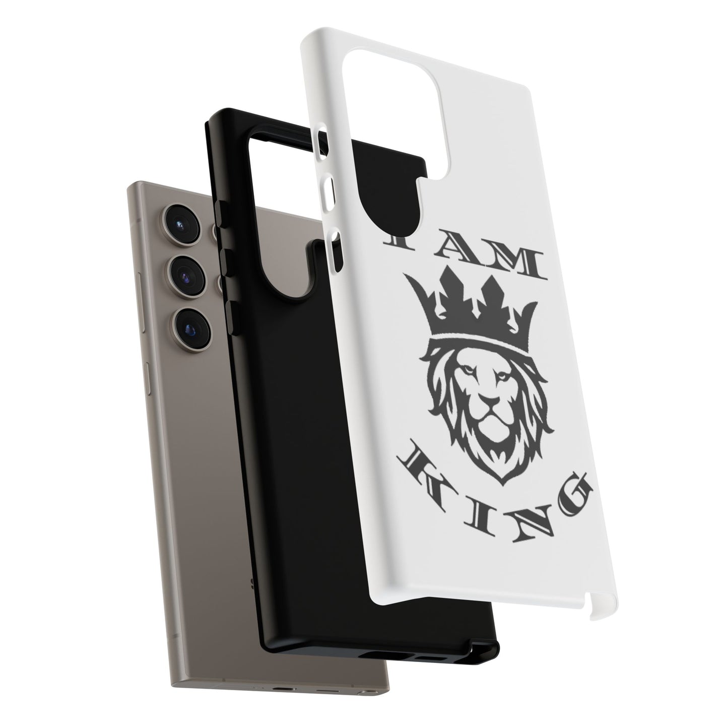 I Am King Lion Phone Case - Tough & Stylish Protection for Confidence, I Am King, I Am Queen, leadership, ruling, family, uplifting, kindness, King, Queen, Love, Lion