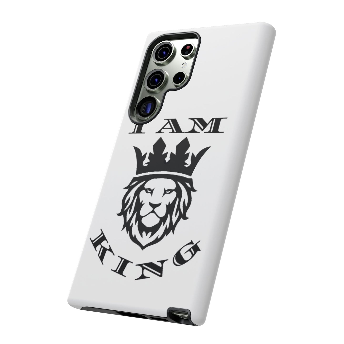 I Am King Lion Phone Case - Tough & Stylish Protection for Confidence, I Am King, I Am Queen, leadership, ruling, family, uplifting, kindness, King, Queen, Love, Lion