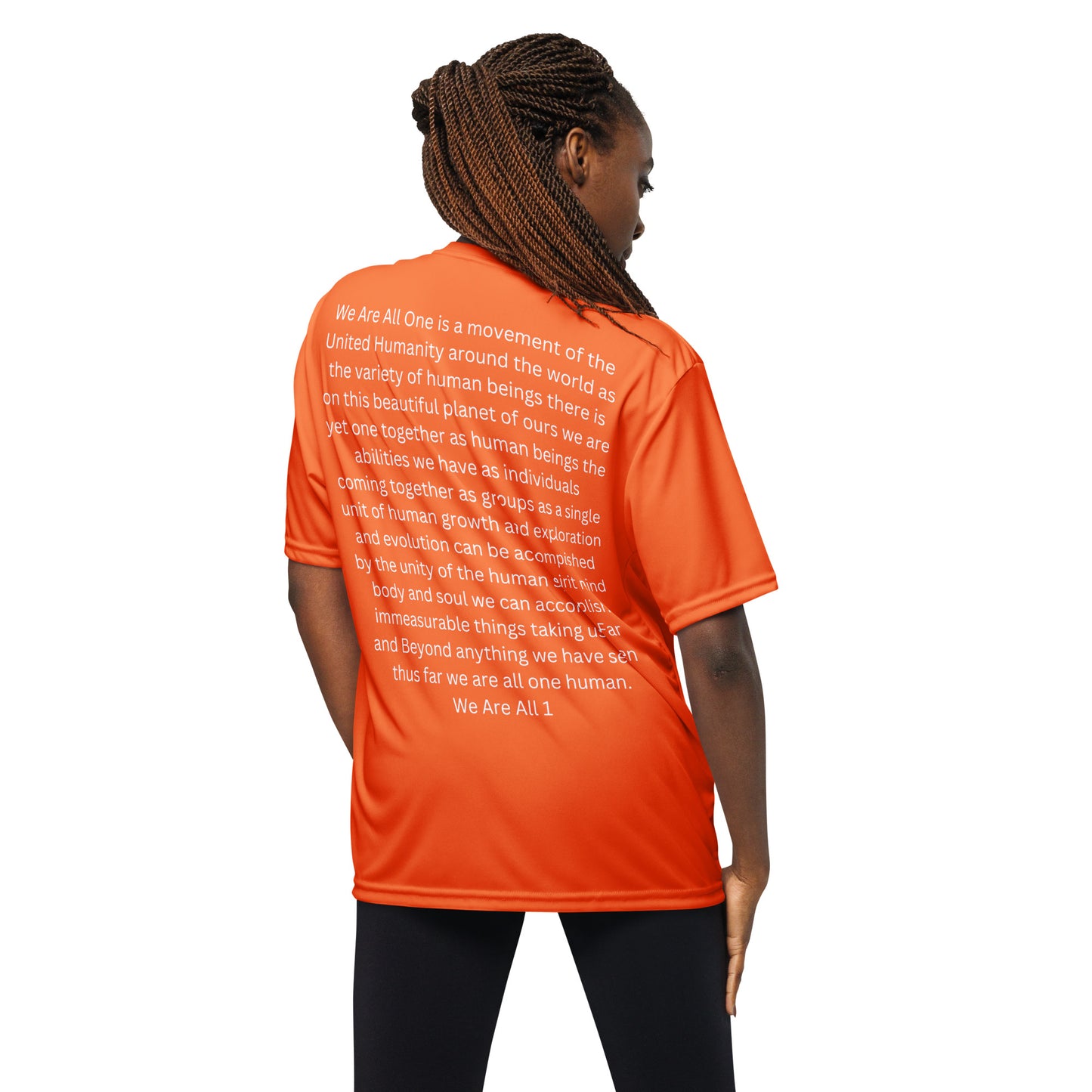 Unisex performance crew neck t-shirt